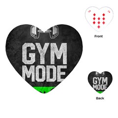 Gym Mode Playing Cards Single Design (heart) by Store67