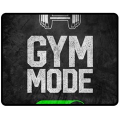 Gym Mode Two Sides Fleece Blanket (medium) by Store67