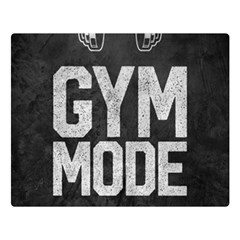 Gym Mode Two Sides Premium Plush Fleece Blanket (large)