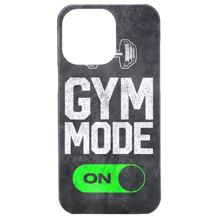 Gym mode iPhone 15 Pro Max Black UV Print Case