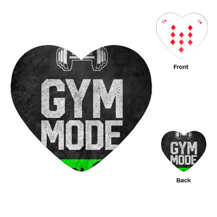 Gym mode Playing Cards Single Design (Heart)