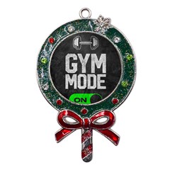 Gym Mode Metal X mas Lollipop With Crystal Ornament