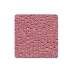 Sweet Emoji Canvas Print Pattern Square Magnet