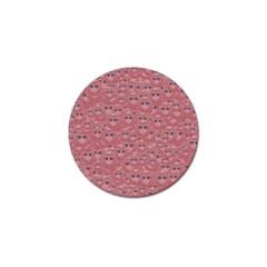 Sweet Emoji Canvas Print Pattern Golf Ball Marker