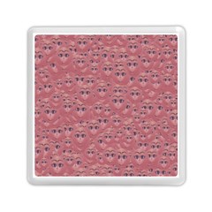 Sweet Emoji Canvas Print Pattern Memory Card Reader (square)