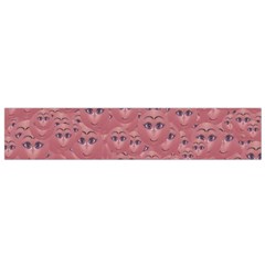 Sweet Emoji Canvas Print Pattern Small Premium Plush Fleece Scarf