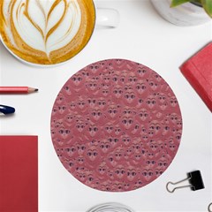 Sweet Emoji Canvas Print Pattern Uv Print Round Tile Coaster by dflcprintsclothing