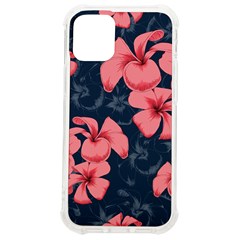 5902244 Pink Blue Illustrated Pattern Flowers Square Pillow Iphone 12 Mini Tpu Uv Print Case	 by BlackRoseStore