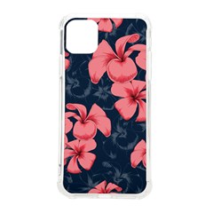 5902244 Pink Blue Illustrated Pattern Flowers Square Pillow Iphone 11 Pro Max 6 5 Inch Tpu Uv Print Case