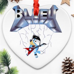 Bluey, Bluey Dad, Bluey Kids, Ornament (heart) by avitendut