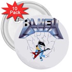 bluey, bluey dad, bluey kids, 3  Buttons (10 pack)  Front