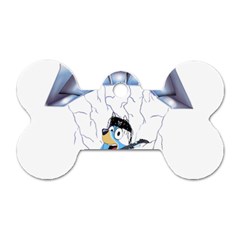 Bluey, Bluey Dad, Bluey Kids, Dog Tag Bone (one Side)