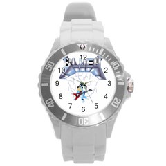 Bluey, Bluey Dad, Bluey Kids, Round Plastic Sport Watch (l) by avitendut