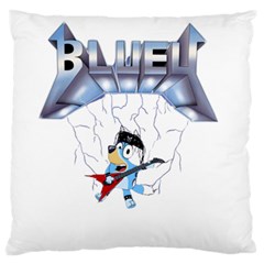 Bluey, Bluey Dad, Bluey Kids, Standard Premium Plush Fleece Cushion Case (one Side) by avitendut