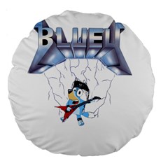 Bluey, Bluey Dad, Bluey Kids, Large 18  Premium Flano Round Cushions