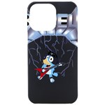 bluey, bluey dad, bluey kids, iPhone 15 Pro Max Black UV Print PC Hardshell Case Front