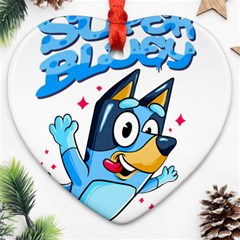 Super Bluey Ornament (heart)