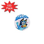 super bluey 1  Mini Buttons (100 pack)  Front