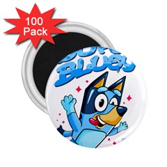 Super Bluey 2 25  Magnets (100 Pack)  by avitendut