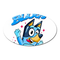 Super Bluey Oval Magnet by avitendut