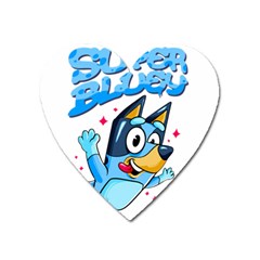 Super Bluey Heart Magnet by avitendut