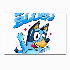 Super Bluey Postcard 4 x 6  (pkg Of 10) by avitendut