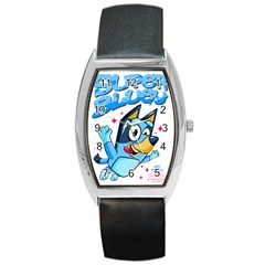 Super Bluey Barrel Style Metal Watch by avitendut