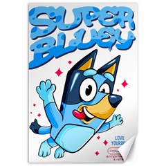 Super Bluey Canvas 12  X 18 