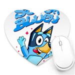 super bluey Heart Mousepad Front