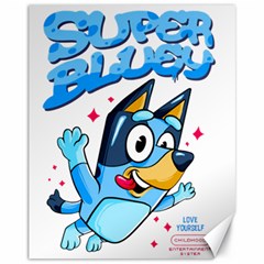 Super Bluey Canvas 11  X 14 