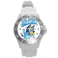 Super Bluey Round Plastic Sport Watch (l) by avitendut