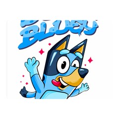 Super Bluey Two Sides Premium Plush Fleece Blanket (mini)