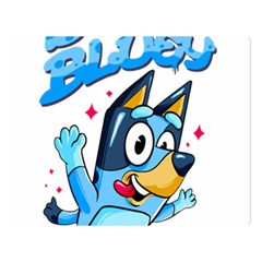 Super Bluey Two Sides Premium Plush Fleece Blanket (large) by avitendut