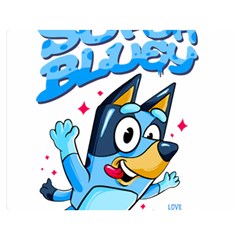 Super Bluey Premium Plush Fleece Blanket (medium)