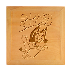 Super Bluey Wood Photo Frame Cube by avitendut