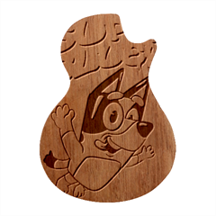 Super Bluey Guitar Shape Wood Guitar Pick Holder Case And Picks Set by avitendut