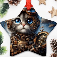 Maine Coon Explorer Ornament (star) by CKArtCreations