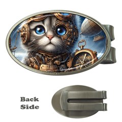 Maine Coon Explorer Money Clips (oval)  by CKArtCreations