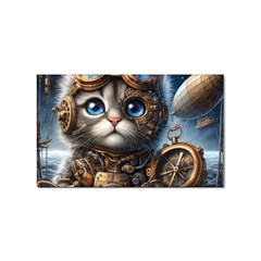 Maine Coon Explorer Sticker (rectangular) by CKArtCreations