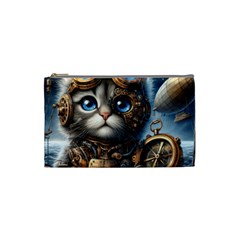 Maine Coon Explorer Cosmetic Bag (small) by CKArtCreations