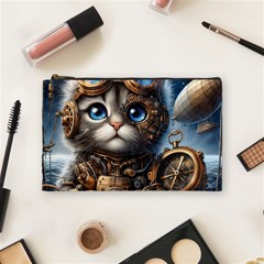 Maine Coon Explorer Cosmetic Bag (medium) by CKArtCreations