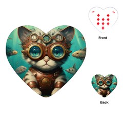 Underwater Explorer Playing Cards Single Design (heart)