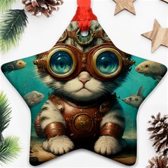 Underwater Explorer Star Ornament (two Sides)