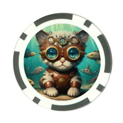 Underwater Explorer Poker Chip Card Guard by CKArtCreations