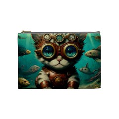 Underwater Explorer Cosmetic Bag (medium) by CKArtCreations