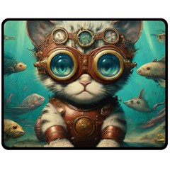 Underwater Explorer Fleece Blanket (medium) by CKArtCreations