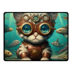 Underwater Explorer Two Sides Fleece Blanket (small) by CKArtCreations