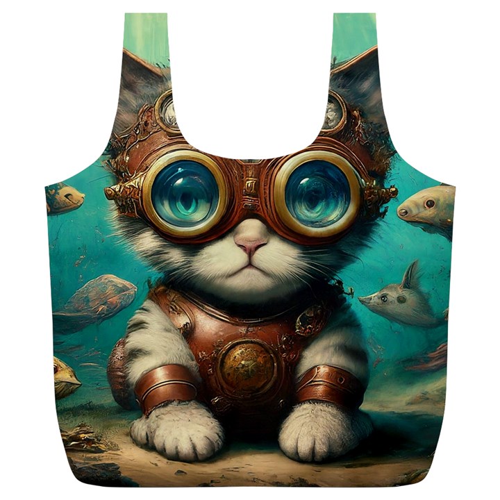 Underwater Explorer Full Print Recycle Bag (XL)