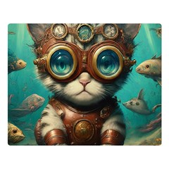 Underwater Explorer Premium Plush Fleece Blanket (large) by CKArtCreations