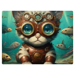 Underwater Explorer Premium Plush Fleece Blanket (extra Small) by CKArtCreations